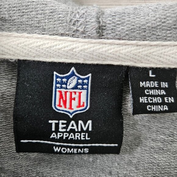 NFL Washington G-III Redskins Light Hoodie Women Sz L Gray Raglan Discontinued - Picture 5 of 13